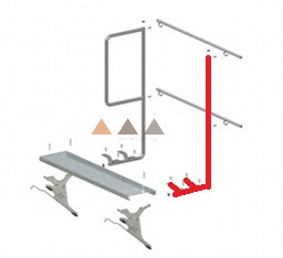 TT Tetőjárda Korlátoszlop Horg.+Festett Ral 8014 Barna      