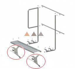TT Univerzális Tartó Cserépfedéshez Ral 8014 Barna          