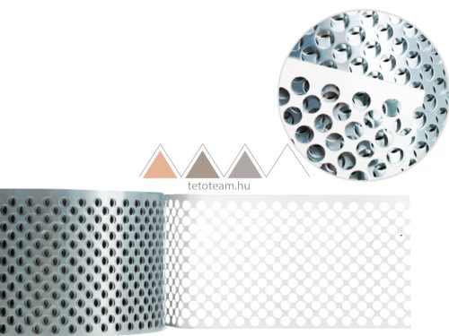 TT Eresz Szellőző Szalag 8,8cm Alu.  Fehér - Natúr  10 fm/tekercs