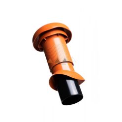 TT Szellőzőcső KE 0501 DN 125 VENT Téglavörös KOBER