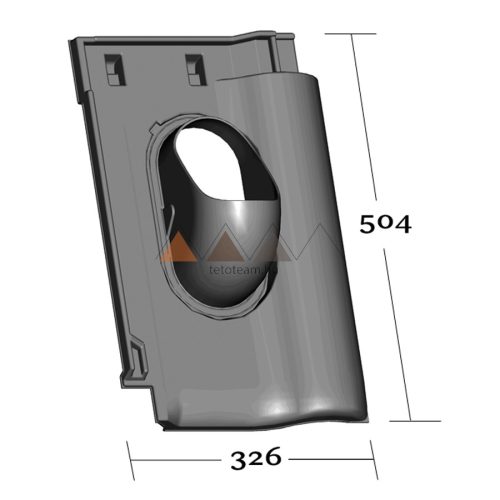 TT Alapcs. Balance KE 0370 Téglavörös KLOBER DN 100