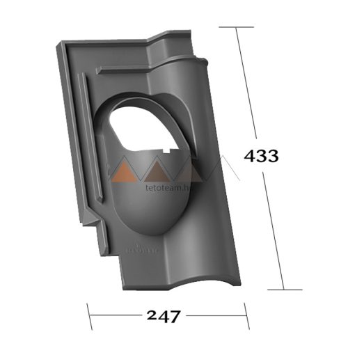 TT Alapcs. Palotás KE0043 Antracit KLOBER DN 100