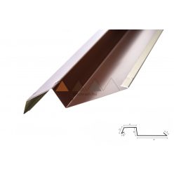   Bádogelem Oromszegély ALU. Barna Ral 8011 3 cm (kit:20cm)   