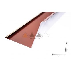   Bádogelem Falszegély ALU. Téglavörös Ral 3016 (kit:25cm)    
