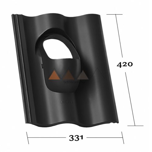 TT Alapcs. Synus KE0014 Fekete KLOBER DN 100