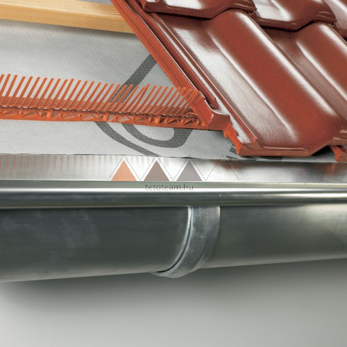 TT Eresz Szellőzőléc + fésűvel Fekete 1000 mm