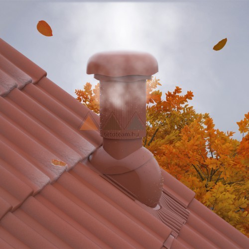 TT Alapcs+Szellcső+Gégecs.UNI.125 Téglavörös KLOBER