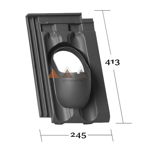 TT Alapcs. Csárdás - Tangó KE0033 Téglavörös KLOBER DN 100