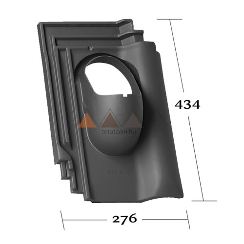 TT Alapcs. Keringő KE0056 Téglavörös KLOBER DN 100