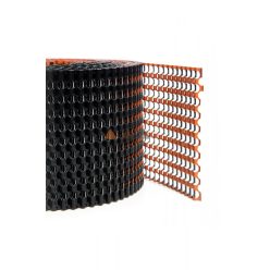   TT Eresz Szellőző Szalag 10cm Alu. Tgv./Fekete Hullámozott  