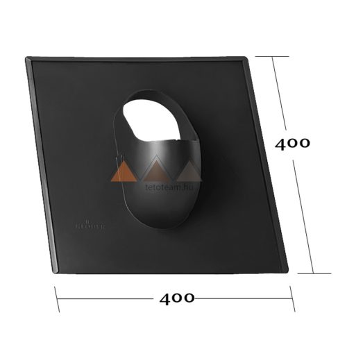 TT Alapcs. Zsindely - Pala 40*40 KE0254 Szürke KLÖBER DN 100