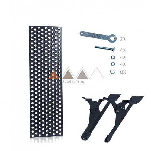 TT Tetőlépcső Cserépfedéshez Uni. 25 cm x 80 cm Antracit