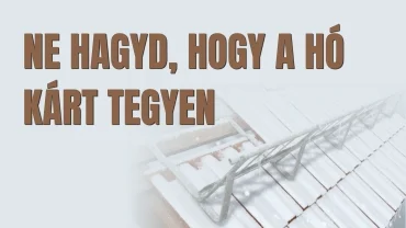 Ne hagyd, hogy a hó váratlanul lezúduljon a tetőről!