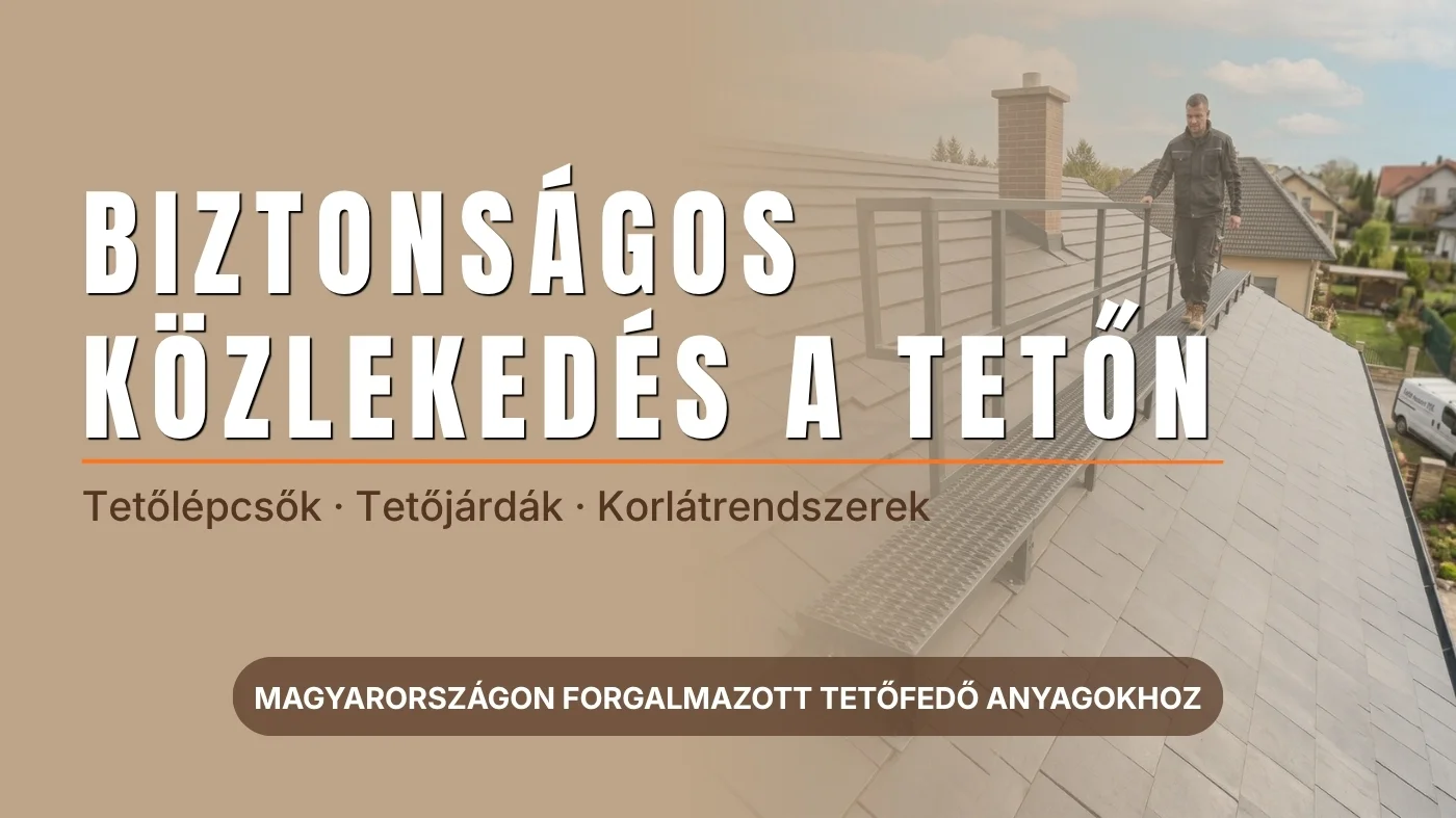 Biztonságos közlekedés a tetőn – tetőlépcsők és tetőjárdák
