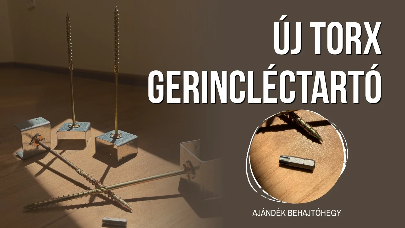 Új TORX gerincléctartó – gyorsabb és praktikusabb szerelés